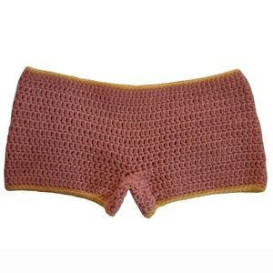 Unbranded Women's Yellow and Pink Shorts